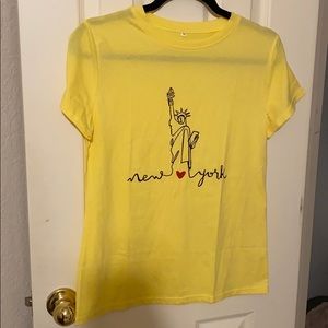 Yellow New York t shirt